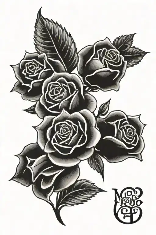 Guadalupe Rose Mexican tattoo design idea