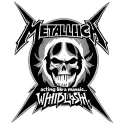 metallica logo with the words below it that read "acting like a maniac.. whiplash" tattoo design idea
