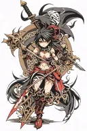 Akame Slayer tattoo design idea