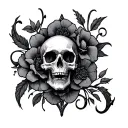 frases "memento mori" tattoo design idea