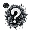 Question Mark tattoo design idea
