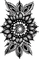 HENNA DESIGN WITH DOTS tattoo design idea