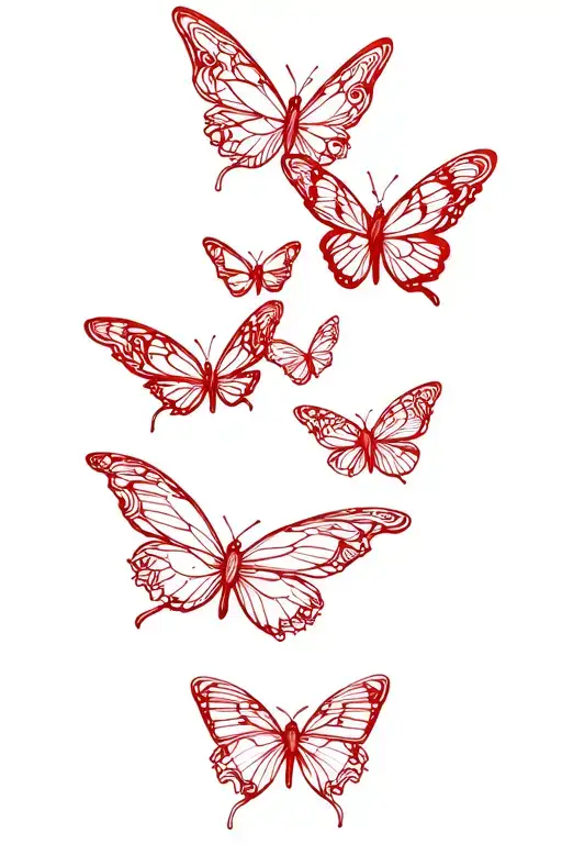 Butterflies representing love you more than tattoo design idea