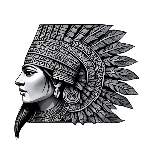 Mayan tattoo design idea