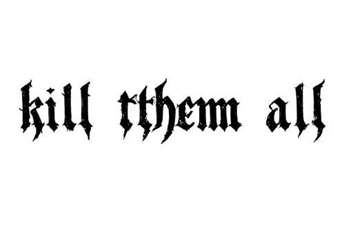 "kill them all" tattoo design idea
