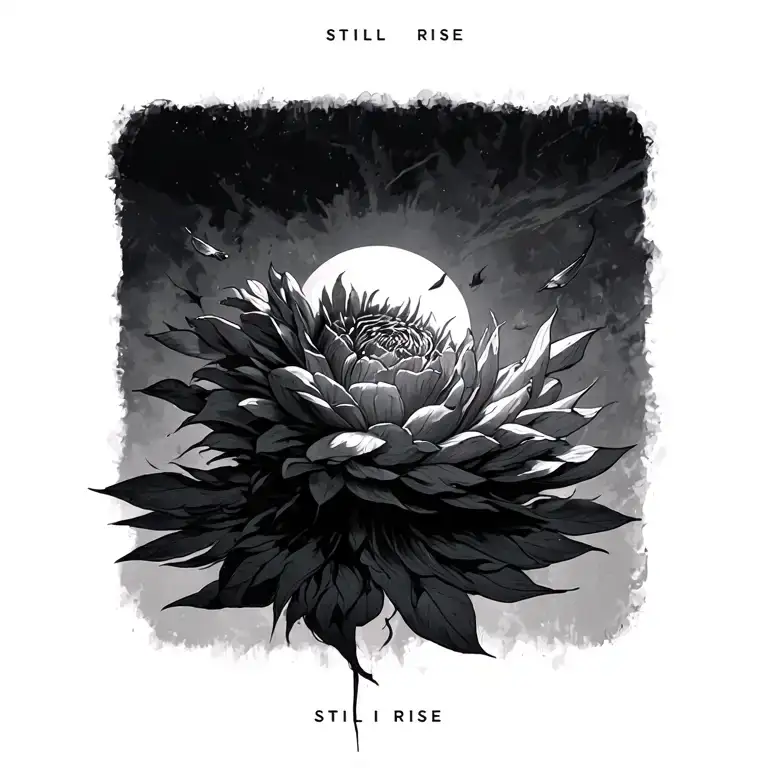 still I rise tattoo design idea