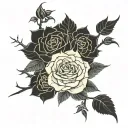 court of thorns and roses tattoo design idea