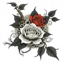 court of thorns and roses tattoo design idea