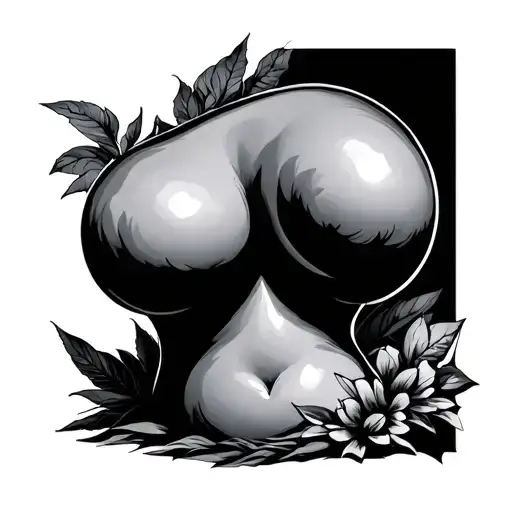big tity large nipple tattoo design idea