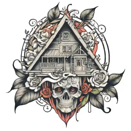 perspective tattoo design idea
