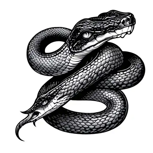 Yeat of the snake tattoo design idea