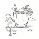 One thing I'v learned being a bartender: As good as it feels to pour everyone's drink, you need to fill your own cup eve tattoo design idea