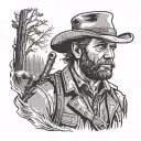 possum Arthur Morgan red dead redemption 2 tattoo design idea