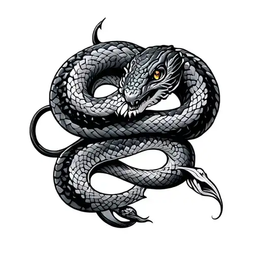 Celtic Snake tattoo design idea