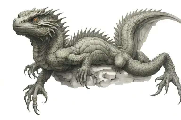 basilisk fore arm tattoo tattoo design idea