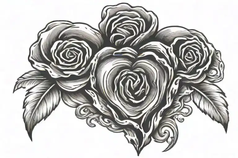 memorial tattoo for dad thumbprint heart tattoo with infinity transforming into flock tattoo design idea