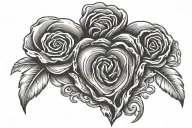 memorial tattoo for dad thumbprint heart tattoo with infinity transforming into flock tattoo design idea