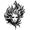 Fire And Air tattoo design idea