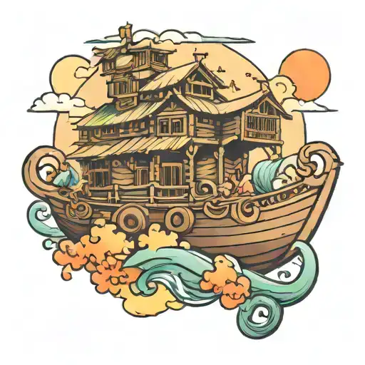 noahs ark tattoo design idea