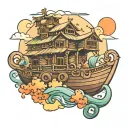 noahs ark tattoo design idea