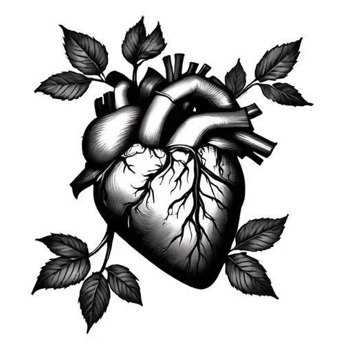 03, экГ, cold mind - hot heart of Rosa tattoo design idea