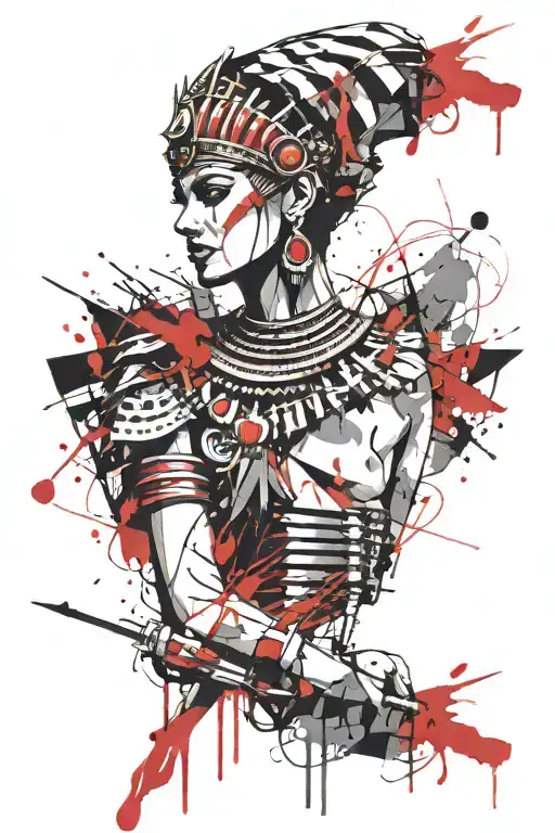 Cleopatra tattoo design idea