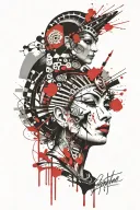 Cleopatra tattoo design idea