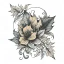 the name Autumn tattoo design idea
