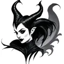 Maleficent tattoo design idea