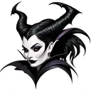 Maleficent tattoo design idea