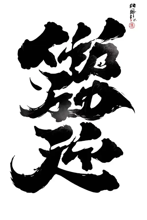 Love Peace happiness chinese design tattoo design idea