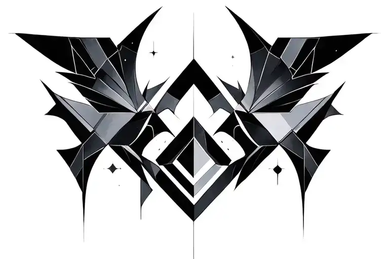 paradox geo symteric shapes tattoo design idea