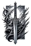 narsil sword tattoo design idea