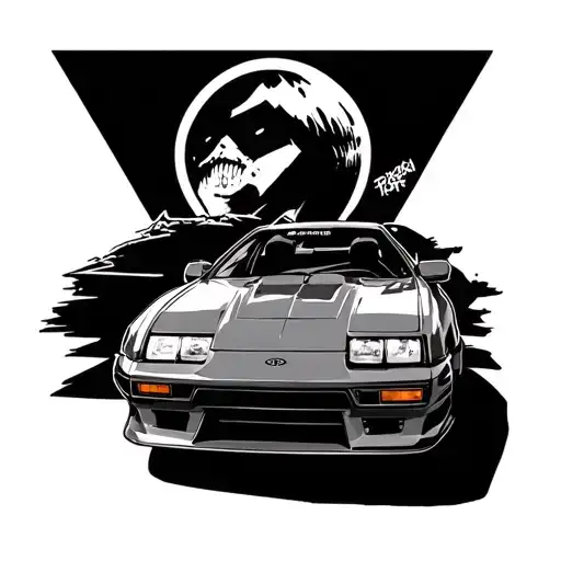 initial d Toyota ae86 redsun mazda rx7 manga panel, Rubik's cube, and Tokyo ghoul tattoo design idea
