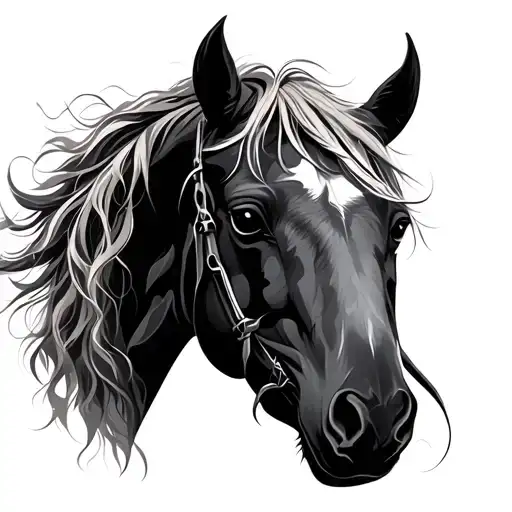 Pale Horse tattoo design idea