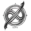1 Peter 4:8 with infinite symbol tattoo design idea