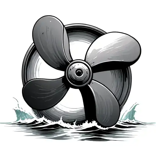 Boat Propeller tattoo design idea