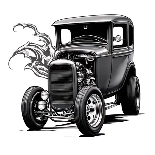Hot Rod tattoo design idea