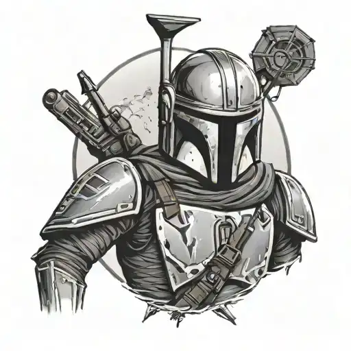mandalorian this is the way tattoo design idea