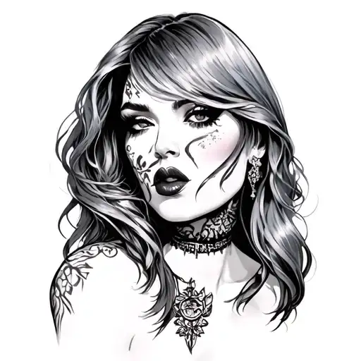 slut tattoo design idea