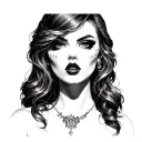 slut tattoo design idea