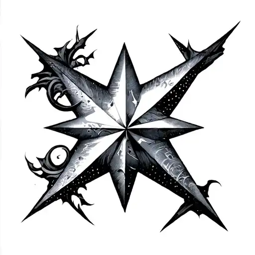Binary Star tattoo design idea