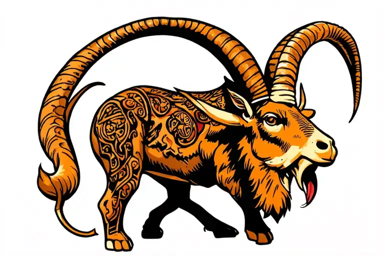Roscoe Capricorn Georgia tattoo design idea