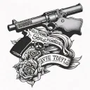 guns 2nd amendment we the people tattoo design idea