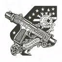 guns 2nd amendment we the people tattoo design idea