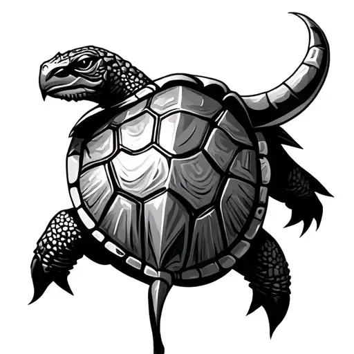 Viking Turtle tattoo design idea