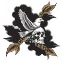 freedom solitude memory tattoo design idea