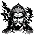 God Hanuman tattoo design idea