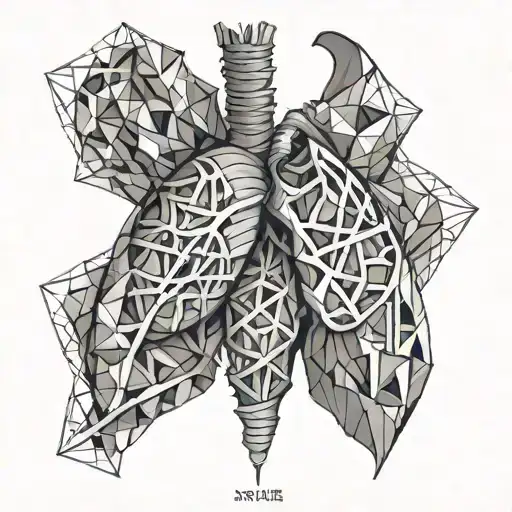 collapsed lung struck by a claw tattoo design idea