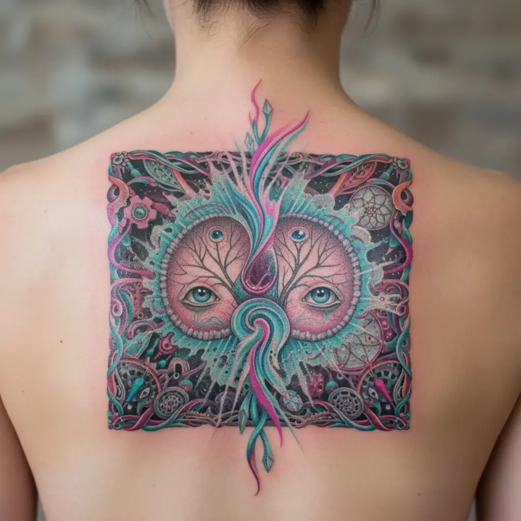 vulva tattoo design idea